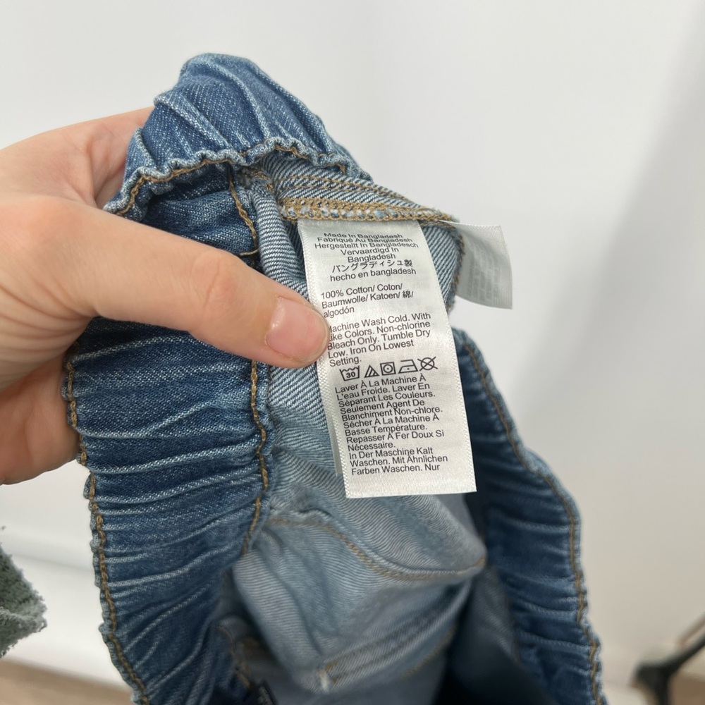 J. Crew Factory Denim Drawstring Pants High Rise - Picture 7 of 8
